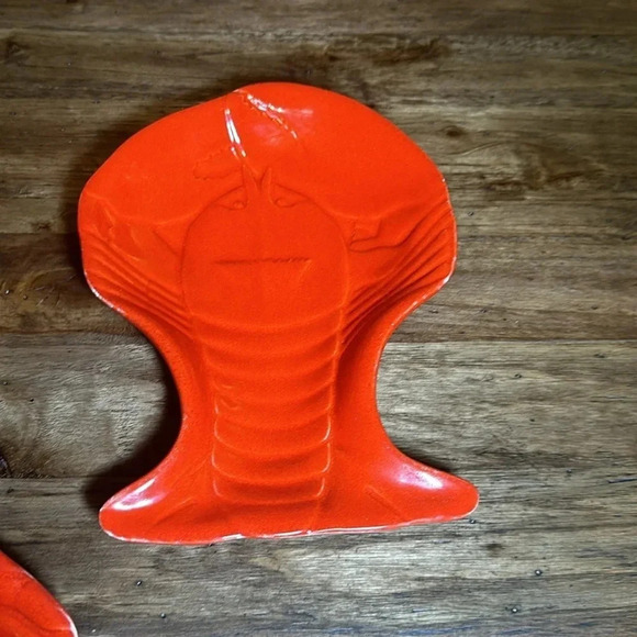 💥Williams Sonoma Home Dining Kitchen Lobster Dish Spoon Rest Bundle (2 pc) - Picture 4 of 7